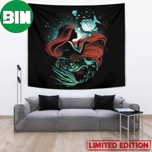 The Little Mermaid Movie 2023 Mermaid Song Poster Wall Decor Tapestry