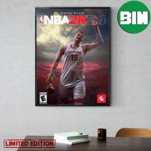 The NBA 2K24 Cover ft Nikola Jokic Denver Nuggets Digital Deluxe Home Decor Poster Canvas
