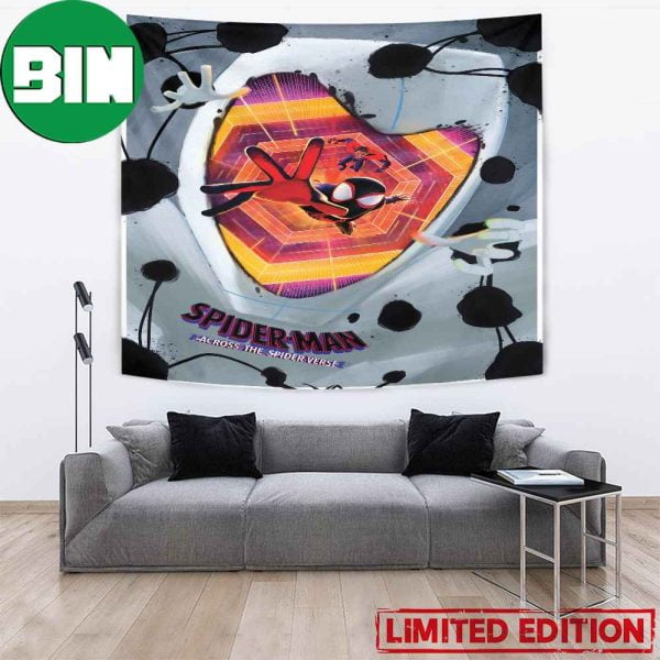 The Spot vs Miles Morales And Spider-Man 2099 Across The Spider-Verse Poster Home Decor Tapestry