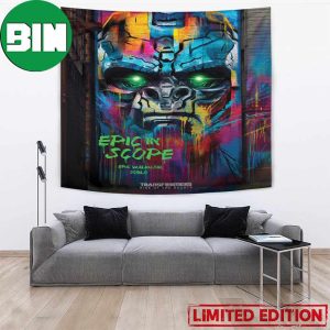 Transformers Rise Of The Beasts Optimus Primal Colorful Poster Tapestry