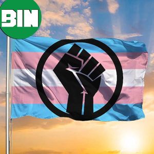 Transgender Flag Black Trans Live Matter Flag Blue Pink White Trans Pride Flag 2 Sides Garden House Flag