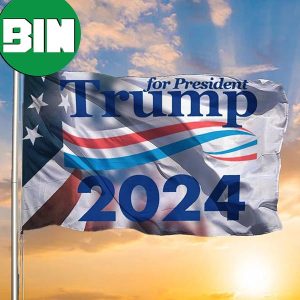 Trump 2024 Flag For President Trump American Flag Patriotic Donald Trump 2024 For Home Decor 2 Sides Garden House Flag
