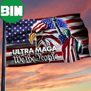 Trump 2024 Flag For Sale Ultra Mega We The People Liberty Eagle American Flag 2 Sides Garden House Flag