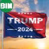 Trump 2024 Flag He’ll Be Back Trump Merch Store Donald Trump Merchandise Outdoor Banner 2 Sides Garden House Flag