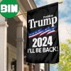 Trump 2024 Flag Miss Me Yet Flag Trump Glasses American Flag Garden Decor 2 Sides Garden House Flag