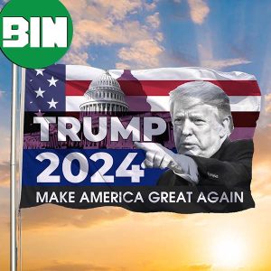 Trump 2024 Make America Great Again Flag Vote For Donald Trump 2024 MAGA Flag Elections 2 Sides Garden House Flag