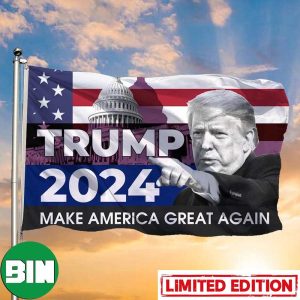 Trump 2024 Make American Great Again Flag Vote For Donald Trump 2024 MAGA Elections House-Garden Flag