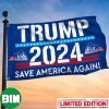 Trump 2024 Take America Back Flag Patriotic Eagle Pro-Trump MAGA Flag 2024 President Campaign House-Garden Flag
