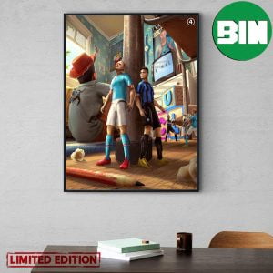 UEFA Champions League Finals Toy Story Edition Inter Milan vs Man City Home Decor Poster-Canvas