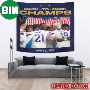 US Men’s National Soccer Team Back To Back Champions Nations League Finals Home Decor Poster Tapestry