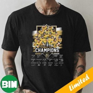 Vegas Golden Knights 2023 Stanley Cup Finals Champions Signatures T-Shirt