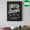 Vegas Golden Knights Fanatics Branded 2023 Stanley Cup Champions Logo and Trophy Home Decor Poster-Canvas