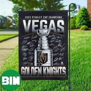 Vegas Golden Knights Fanatics Branded 2023 Stanley Cup Champions Signatures House-Garden Flag