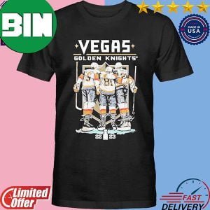 Vegas Golden Knights Hockey Jack Eichel x Jonathan Marchessault And Shea Theodore 2023 Signatures Fan Gifts T-Shirt