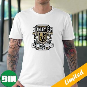 Vegas Golden Knights Stanley Cup Finals Champions 2023 Logo Helmet Fan Gifts T-Shirt