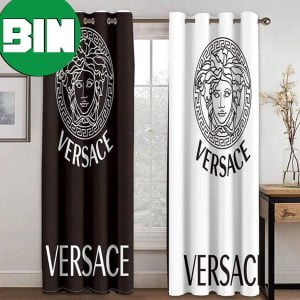 Versace Black n White Hot Luxury 2023 Home Decor Window Curtains