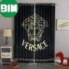 Versace Hot Black Luxury 2023 Home Decor Window Curtains