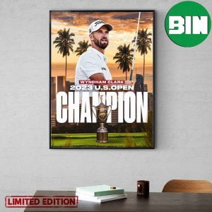 Wyndham Clark 2023 Major Wyn Won The 2023 US Open Golf Champion Home Decor Poster Canvas
