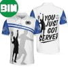 Tennis Grass Version Black Dot And Tennis Ball Pattern Polo Shirt