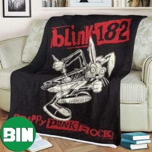 Blink-182 Crappy Bunny Rock Punk Bunny Blanket Limited Edition