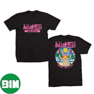 Blink-182 Spring Break Party Time Sunrise Event Tee July 11 2023 T-Shirt