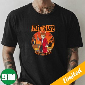 Blink-182 Tampa Event Tee July 10 2023 x Tampa Bay Buccaneers Fan Gifts T-Shirt