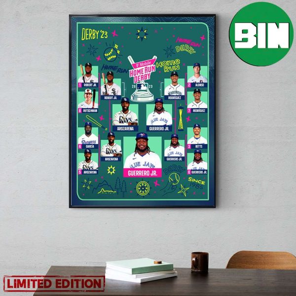 Congratulations Vladimir Guerrero Jr Becomes Home Run Derby Champion Poster Canvas