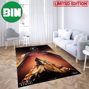 Darth Vader vs Obi-Wan Kenobi Star Wars Disney Plus Poster Home Decor Rug Carpet