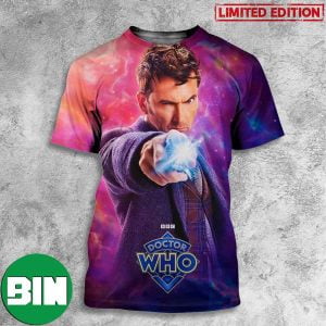David Tennant The Fourteenth Doctor Doctor Who TV Series 2023 3D T-Shirt