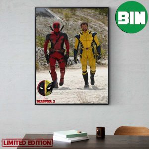 Deadpool x Wolverine New Deadpool 3 2023 Movie Scene Poster Canvas