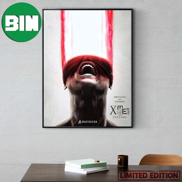 First Days Of Summer X-Men Cyclop with Saw X Style Home Decor Poster Canvas