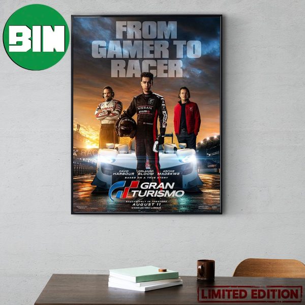 From Gamer To Racer Gran Turismo New Poster Movie August 11 2023 Poster Canvas