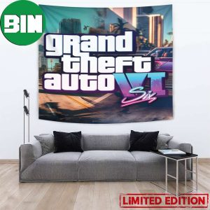 GTA VI Is Rumored For A 2024 Release Home Decor Poster Tapestry