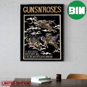 Guns N Roses at Weert NL Evenemententerrein Holland 11th July 2023 Home Decor Poster Canvas