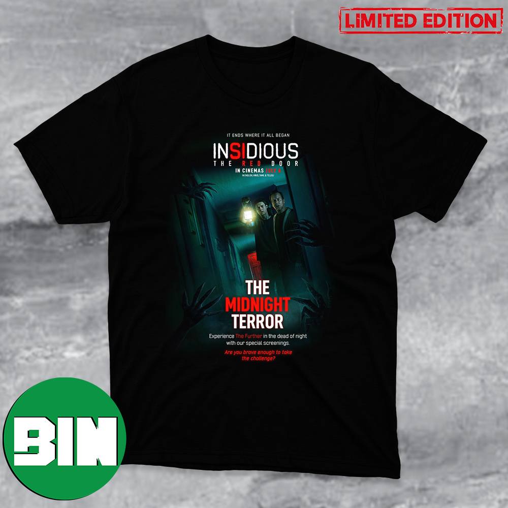 Insidious The Red Door The Midnight Terror Poster Movie 2023 T-Shirt