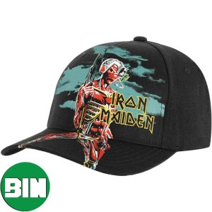 Iron Maiden Somewhere In Time Baseball Print Hat-Cap