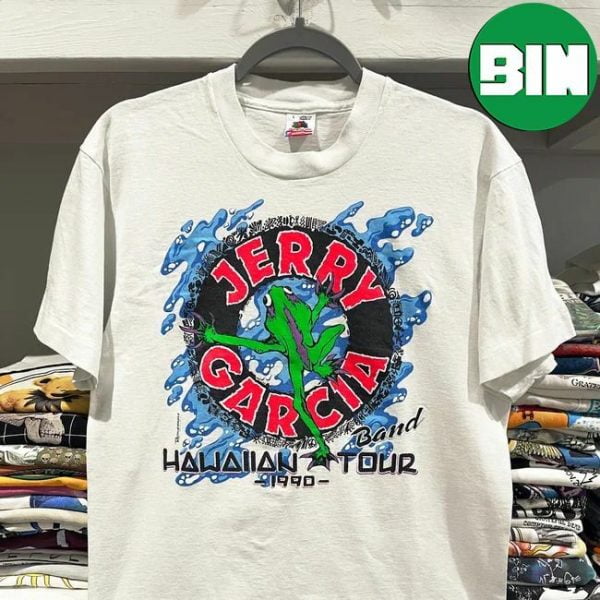 Jerry Garcia Band 1990 Hawaiian Tour T-Shirt