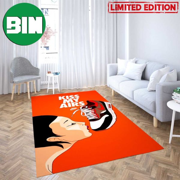 Kiss My Airs Nike Sneaker Rug Home Decor