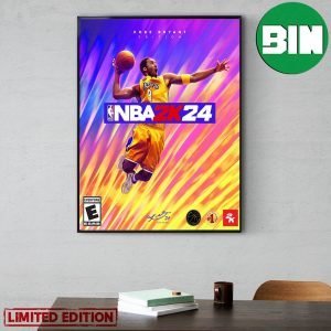 Kobe Bryant Edition Cover Of NBA 2K24 Home Decor Poster Canvas