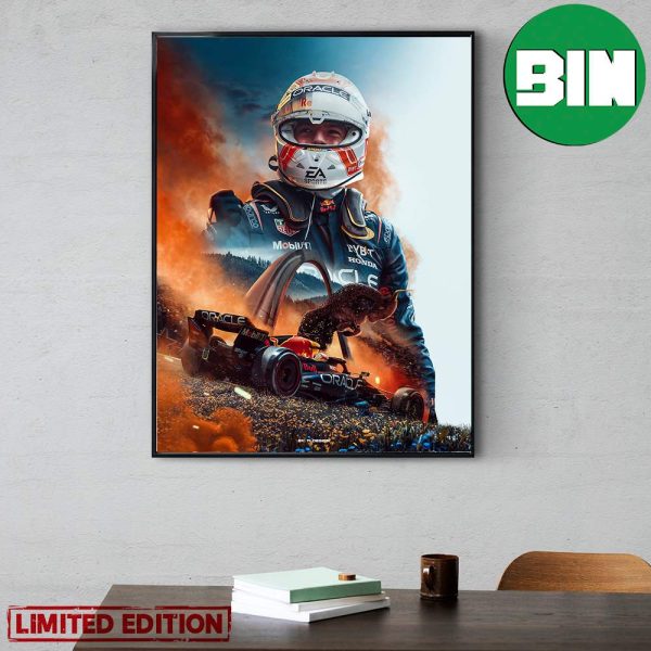 Max Verstappen Austrian GP Winner Champions MV1 Red Bull Racing F1 Home Decor Poster Canvas