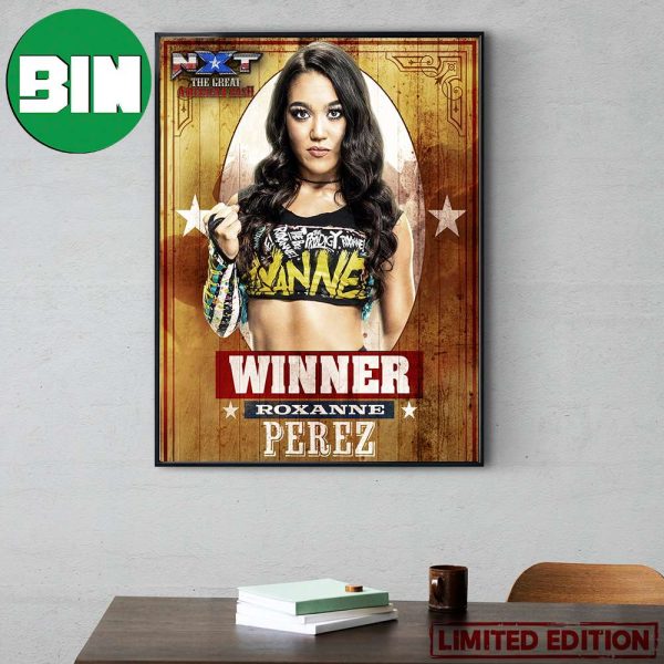 NXT The Great American Bash Winner Roxanne Perez Poster Canvas