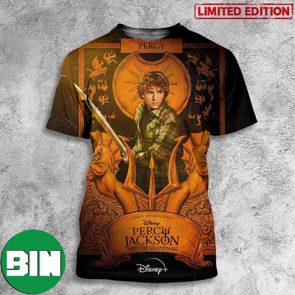New Poster For Percy Jackson And The Olympians On Disney Plus 3D T-Shirt
