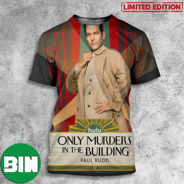 New Poster Movie Only Murders In The Building Paul Rudd 3D T-Shirt