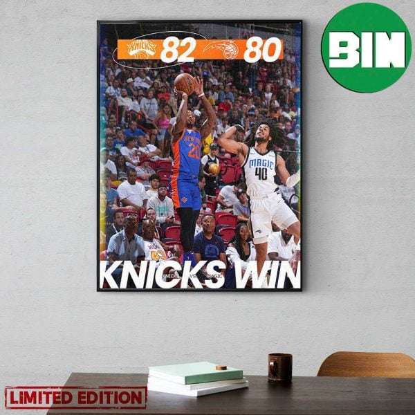 New York Knicks Win Summer Knicks Got The Dub Poster Canvas