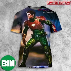 Official New Spider-Man No Way Home Concept Art Green Goblin Wearing Iron Man Mark 6 3D T-Shirt