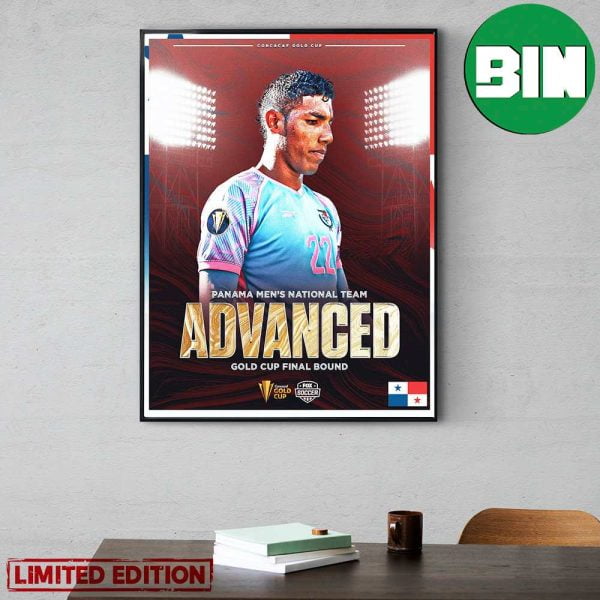 Panama Men’s National Team Advanced Gold Cup Final Bound 2023 CONCACAF Poster Canvas