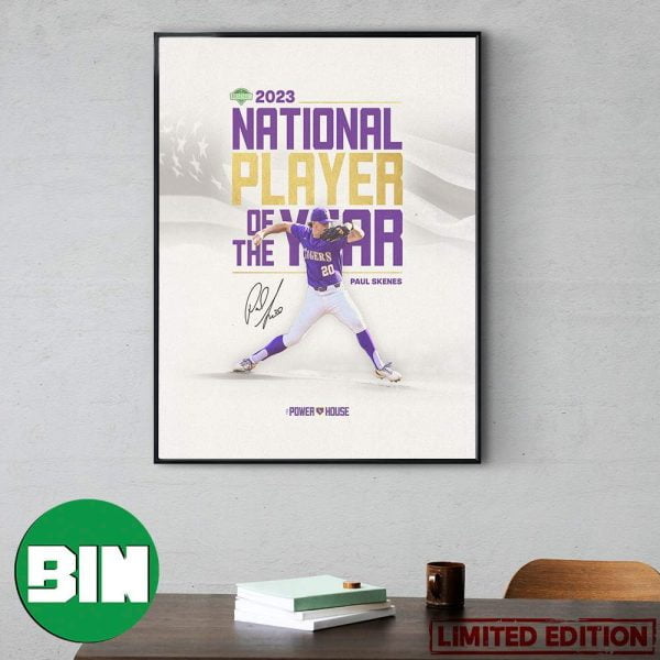 Paul Skenes Named D1 Baseball National Player Of The Year LSU Tigers NCAA Baseball Poster Canvas