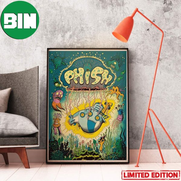 Phish Summer Tour 2023 July 25 TD Pavilion At The Mann Philadelphia PA Home Decor Poster Canvas