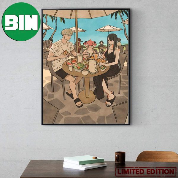 SPY x Family Summer Vacation Art Home Decor Poster Canvas