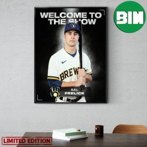 Sal Frelick Milwaukee Brewers Welcome To The MLB Show Poster Canvas